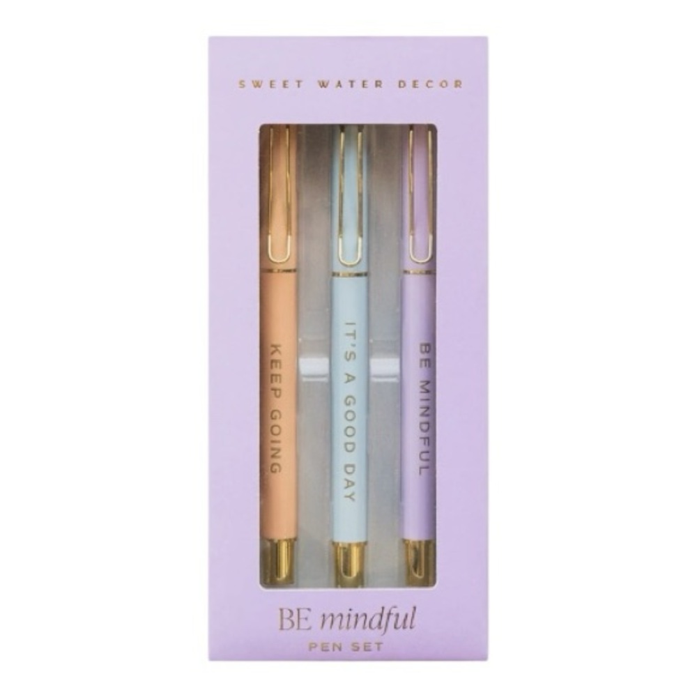 NWT Sweet Water Decor Be Mindful Pen Set
